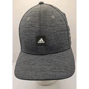 Adidas Golf Heathered Gray Patch Hat Strapback Cap GBC Apparel Size‎ L/XL A-Flex